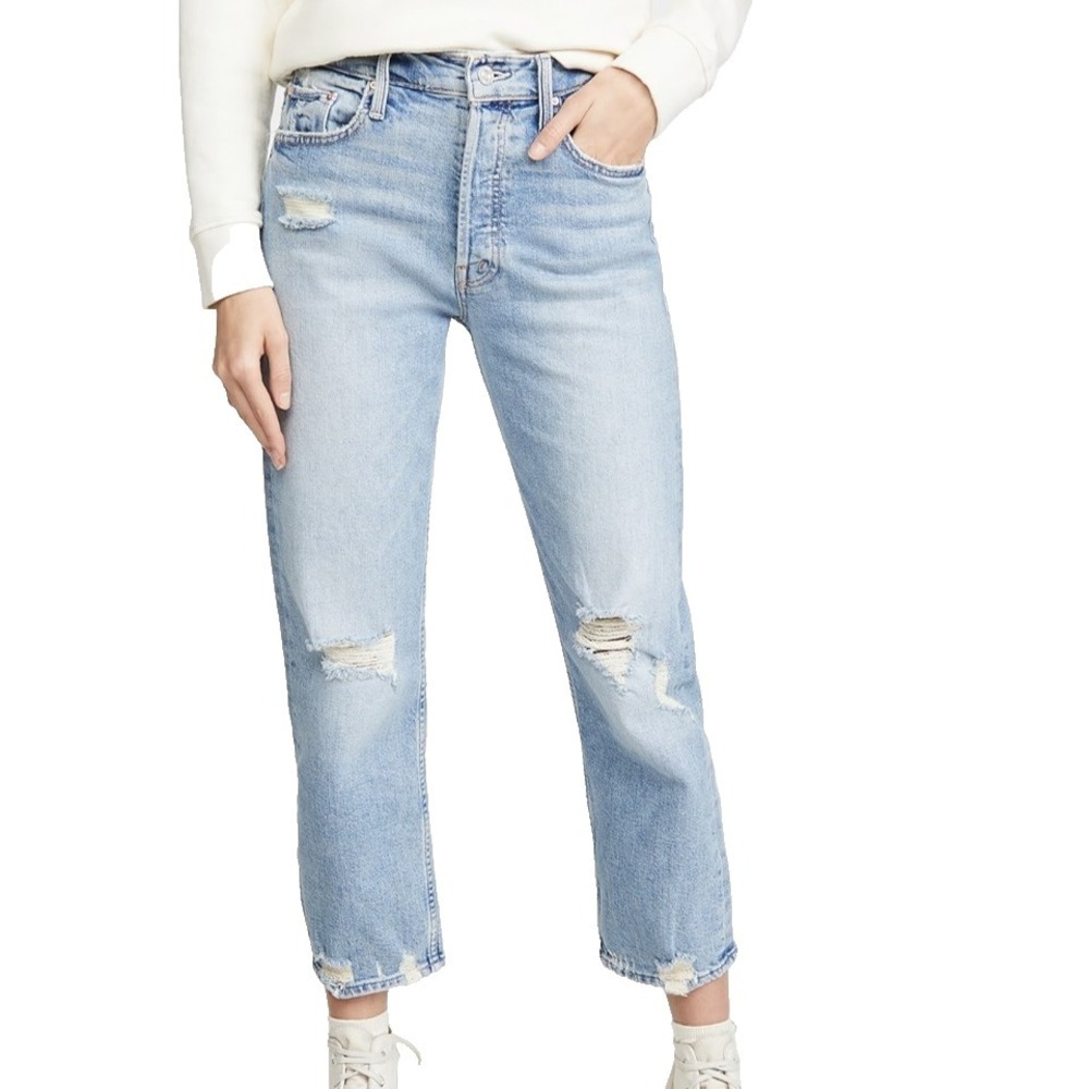 Mother Superior Tomcat in True Confessions Sz 25, Fits 26x24 Straight Crop Jeans - Picture 13 of 13